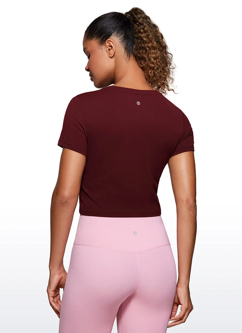 Butterluxe Cropped Short Sleeve sold by CRZ Yoga product image thumbnail 2