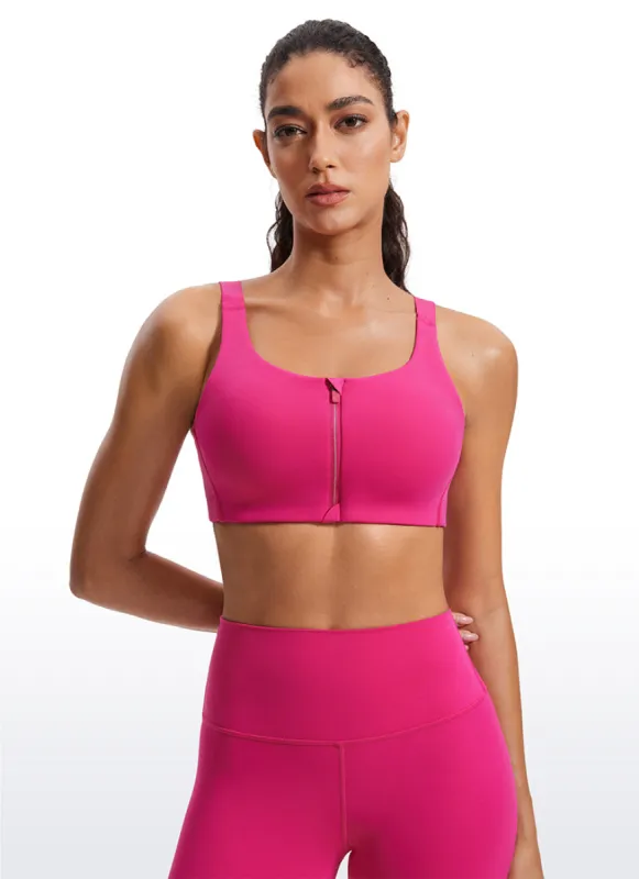Zip Front High Impact Sports Bra sold by CRZ Yoga