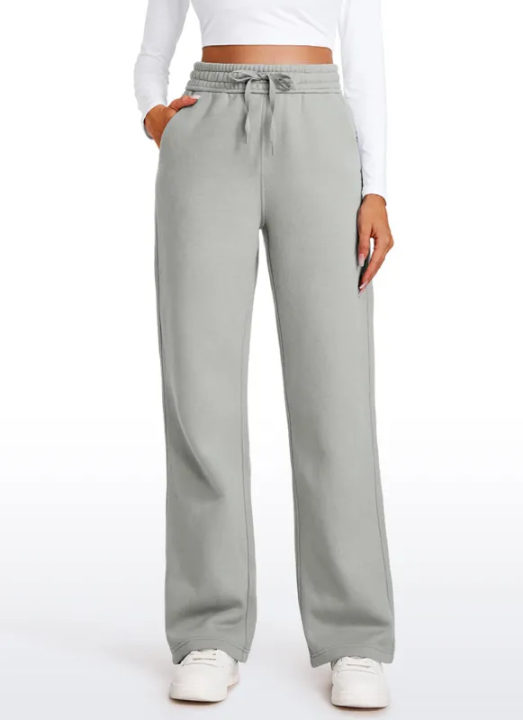 Cotton Fleece Lined Straight Leg Sweatpants 30'' sold by CRZ Yoga