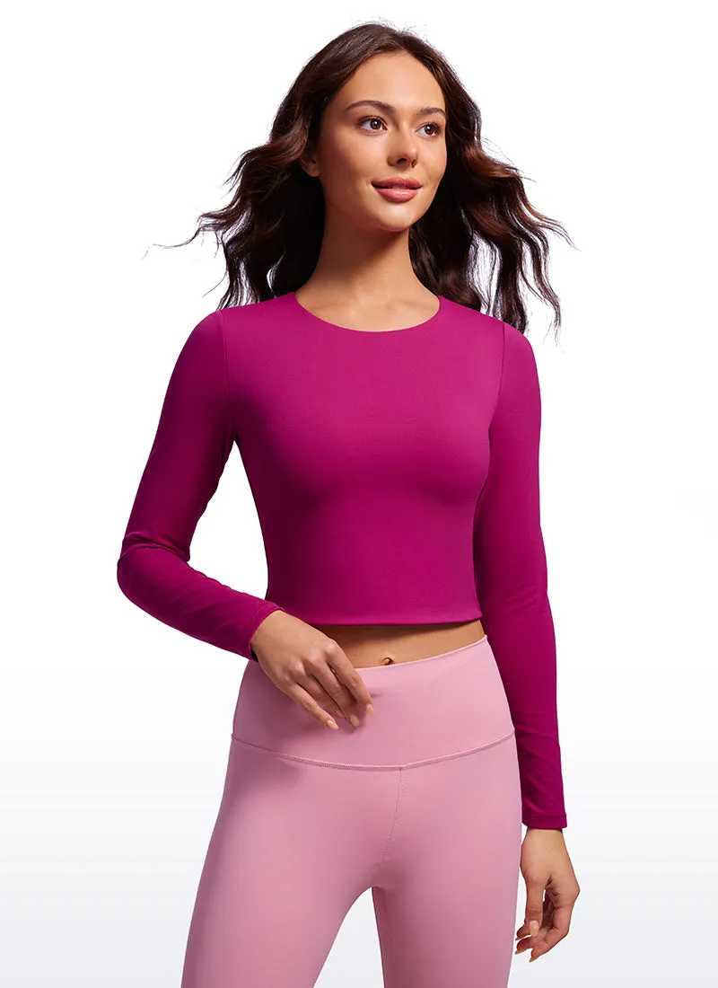 Butterluxe Double Lined Cropped Long Sleeve sold by CRZ Yoga