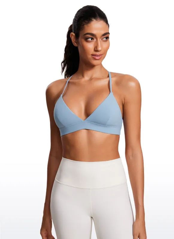Nakedfeel Double Lined Triangle Strappy Sports Bra sold by CRZ Yoga