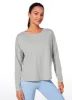 UPF 50+ Lightweight Heather Cropped Long Sleeves sold by CRZ Yoga