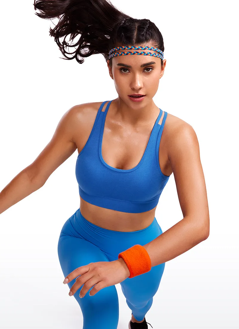 Seamless Strappy Longline Bra Criss Cross Back sold by CRZ Yoga product image thumbnail 4