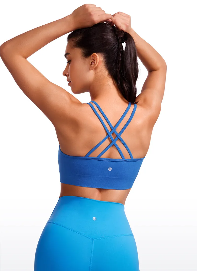 Seamless Strappy Longline Bra Criss Cross Back sold by CRZ Yoga product image thumbnail 2