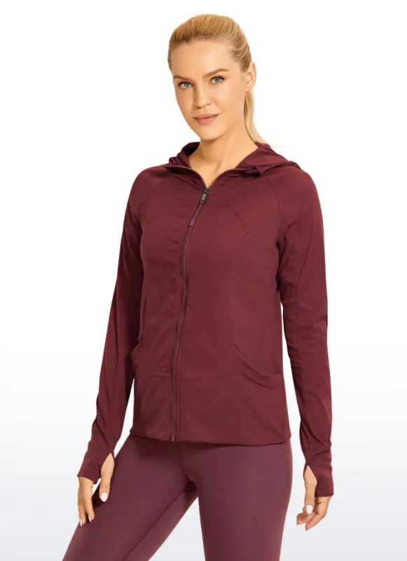 Striped Full Zip Jackets sold by CRZ Yoga