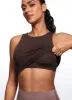 Butterluxe Waist Length Built-in Bra Tanks High Neck sold by CRZ Yoga
