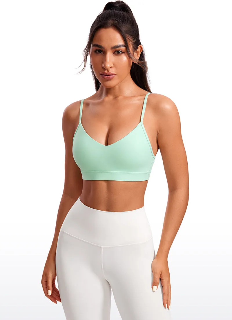 Butterluxe V Neck Spaghetti Strap Bra sold by CRZ Yoga