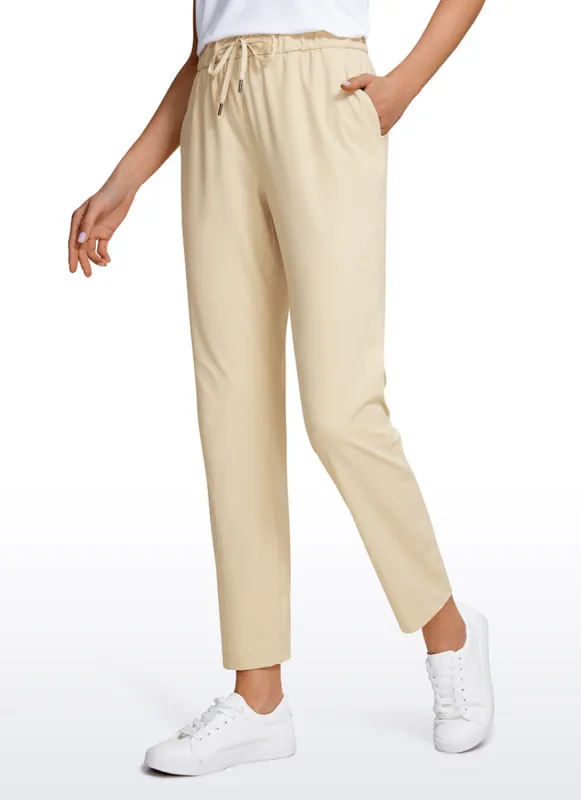Stretch Drawstring 7/8 Pants with Pockets 27'' sold by CRZ Yoga