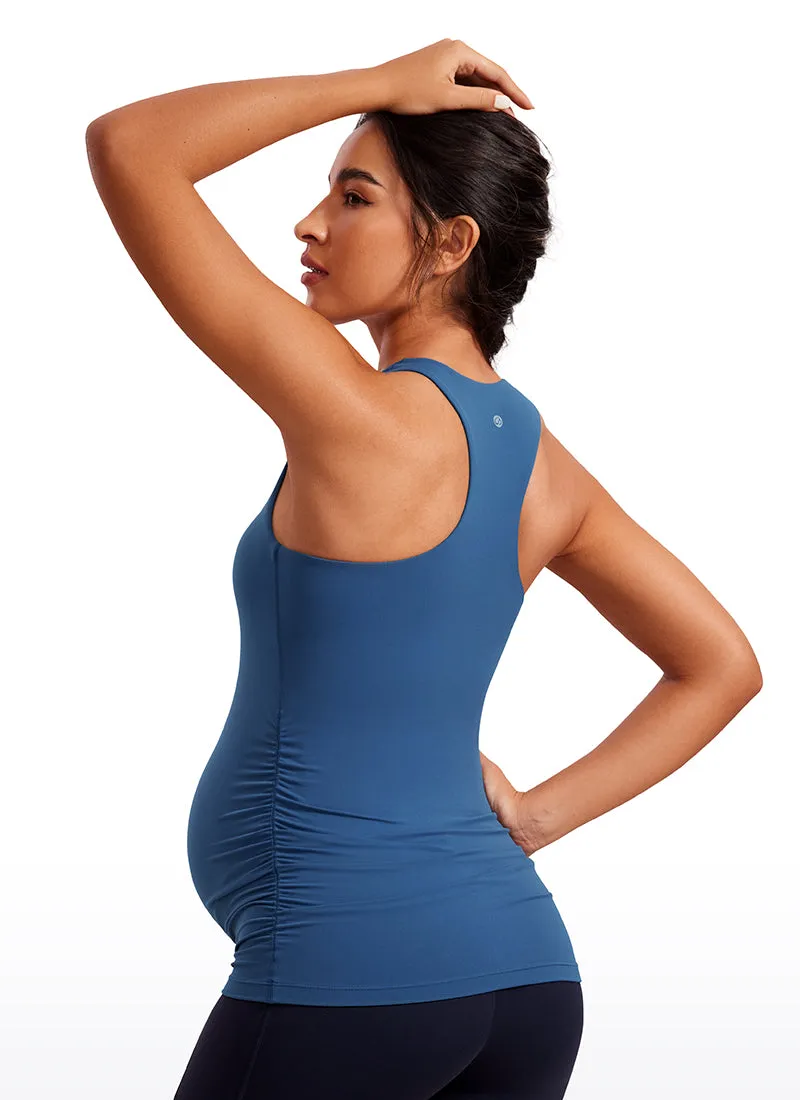 Butterluxe Maternity Built in Bra Ruched Tank sold by CRZ Yoga product image thumbnail 2