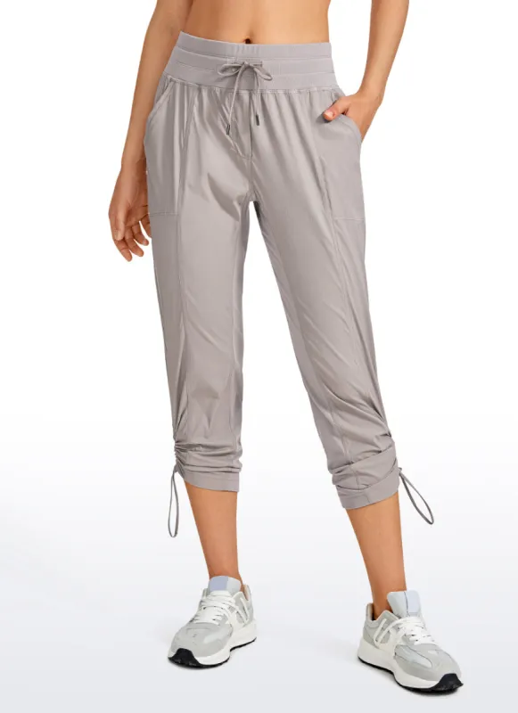 Striped Pants with Pockets 25''- Cinched Leg sold by CRZ Yoga
