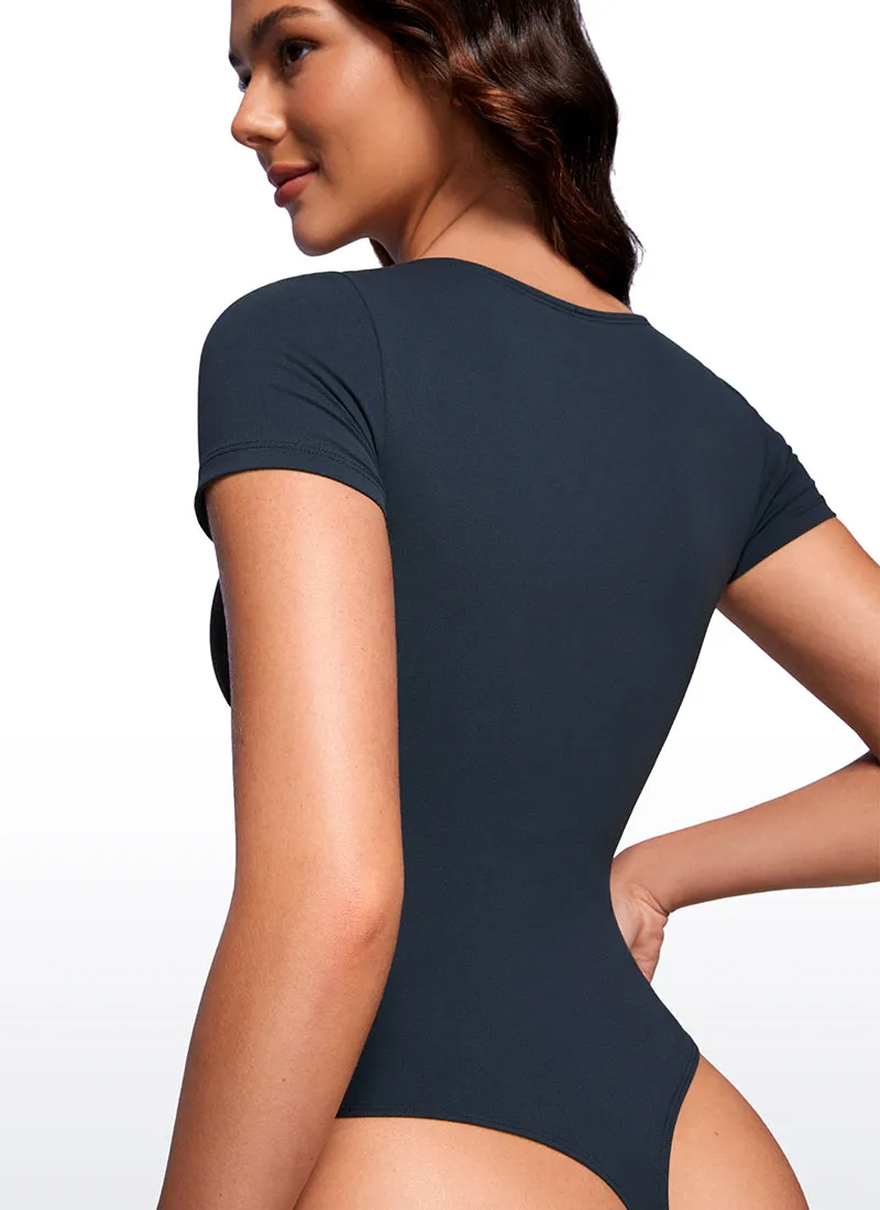 Butterluxe Crew Neck Short Sleeves Bodysuits sold by CRZ Yoga product image thumbnail 4