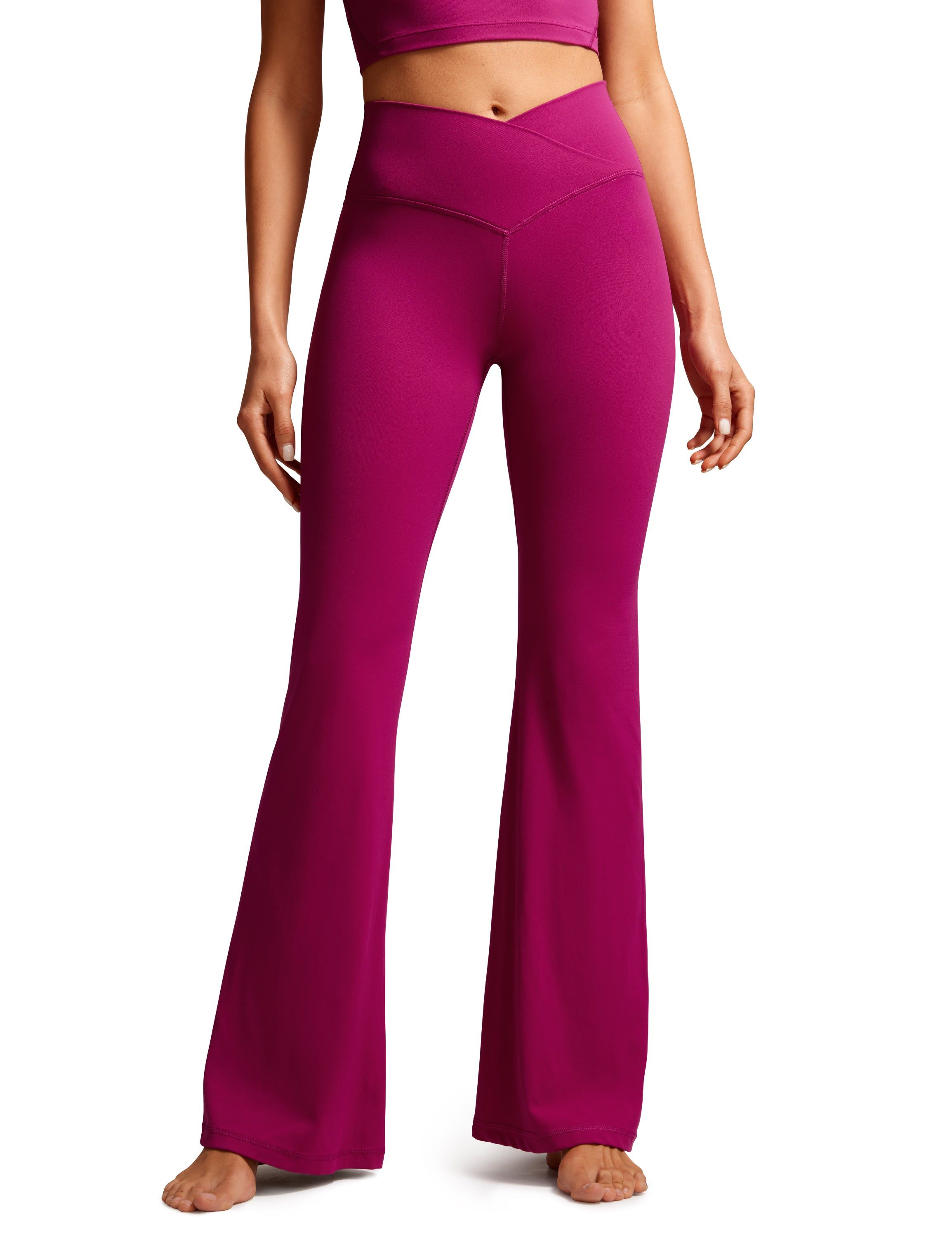 Butterluxe Bell Bottom Leggings 31'' - V Cross Waist sold by CRZ Yoga product image thumbnail 4