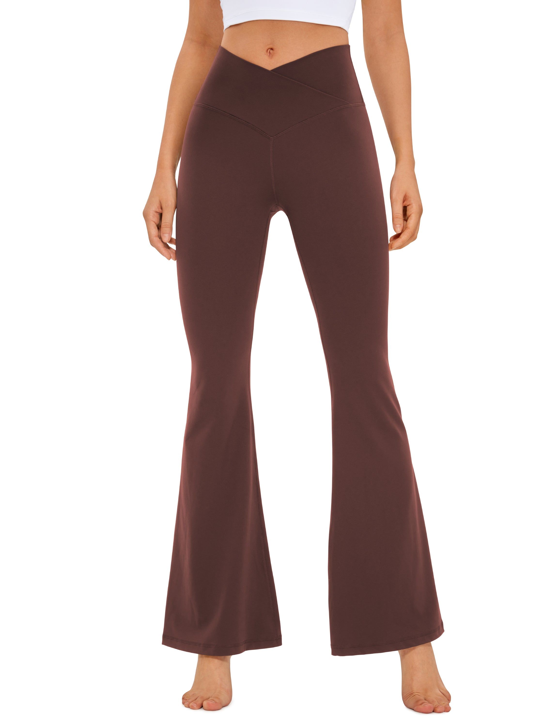 Butterluxe Bell Bottom Leggings 31'' - V Cross Waist sold by CRZ Yoga