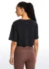 Pima Cotton Cropped Short Sleeve sold by CRZ Yoga