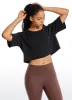 Pima Cotton Cropped Short Sleeve sold by CRZ Yoga