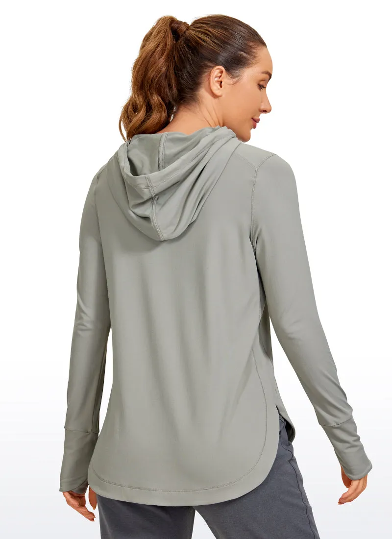 Brushed Feeling Thumbhole Hoodie sold by CRZ Yoga product image thumbnail 2