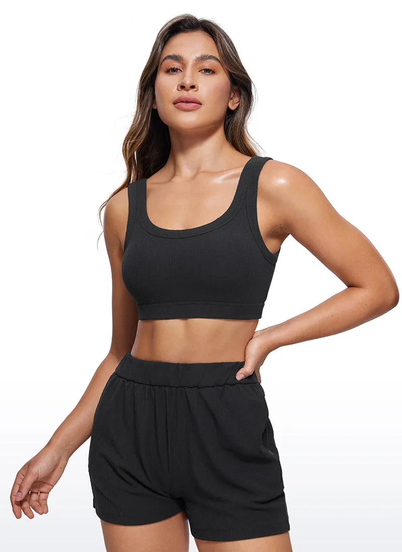 Ribbed U Back Sports Bra sold by CRZ Yoga
