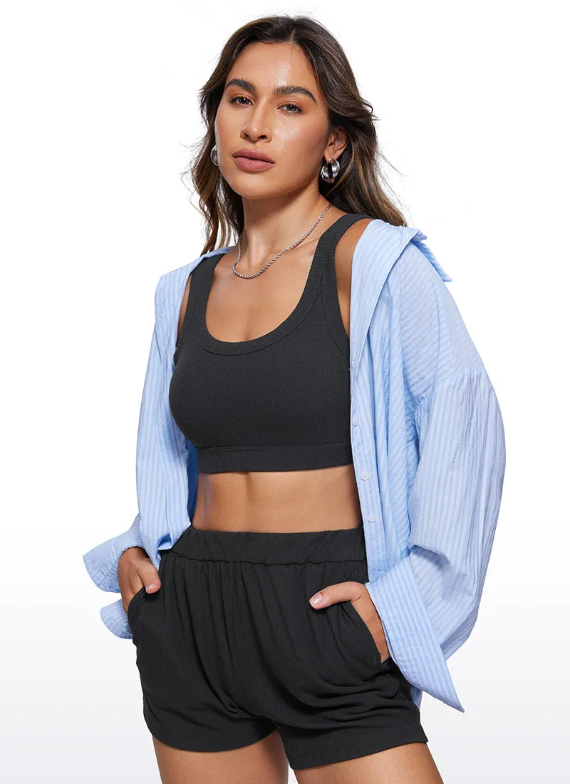 Ribbed U Back Sports Bra sold by CRZ Yoga product image thumbnail 3