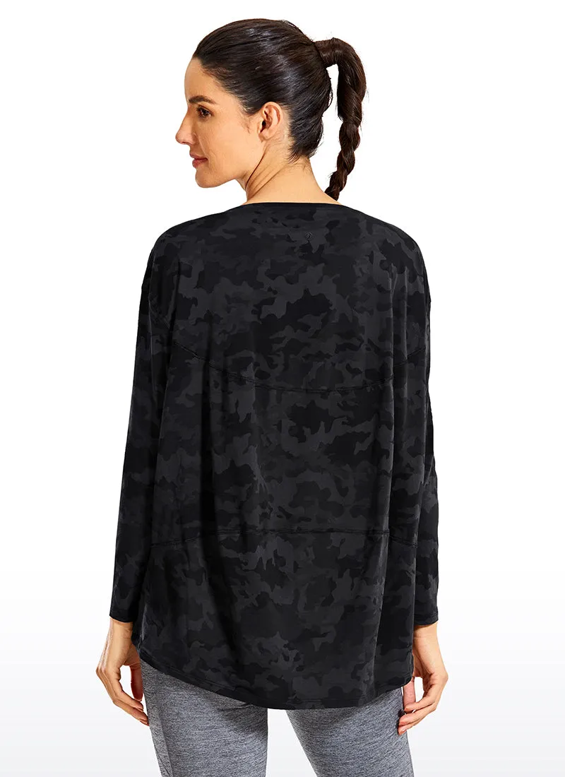 Pima Cotton Boat Neck Long Sleeve sold by CRZ Yoga product image thumbnail 5