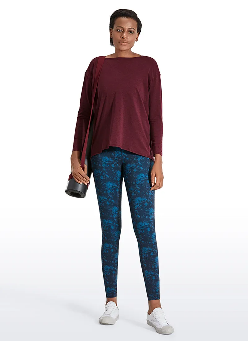 Pima Cotton Boat Neck Long Sleeve sold by CRZ Yoga product image thumbnail 2