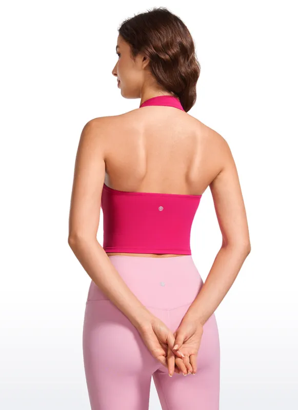 Butterluxe Built in Bra Halter Tank sold by CRZ Yoga