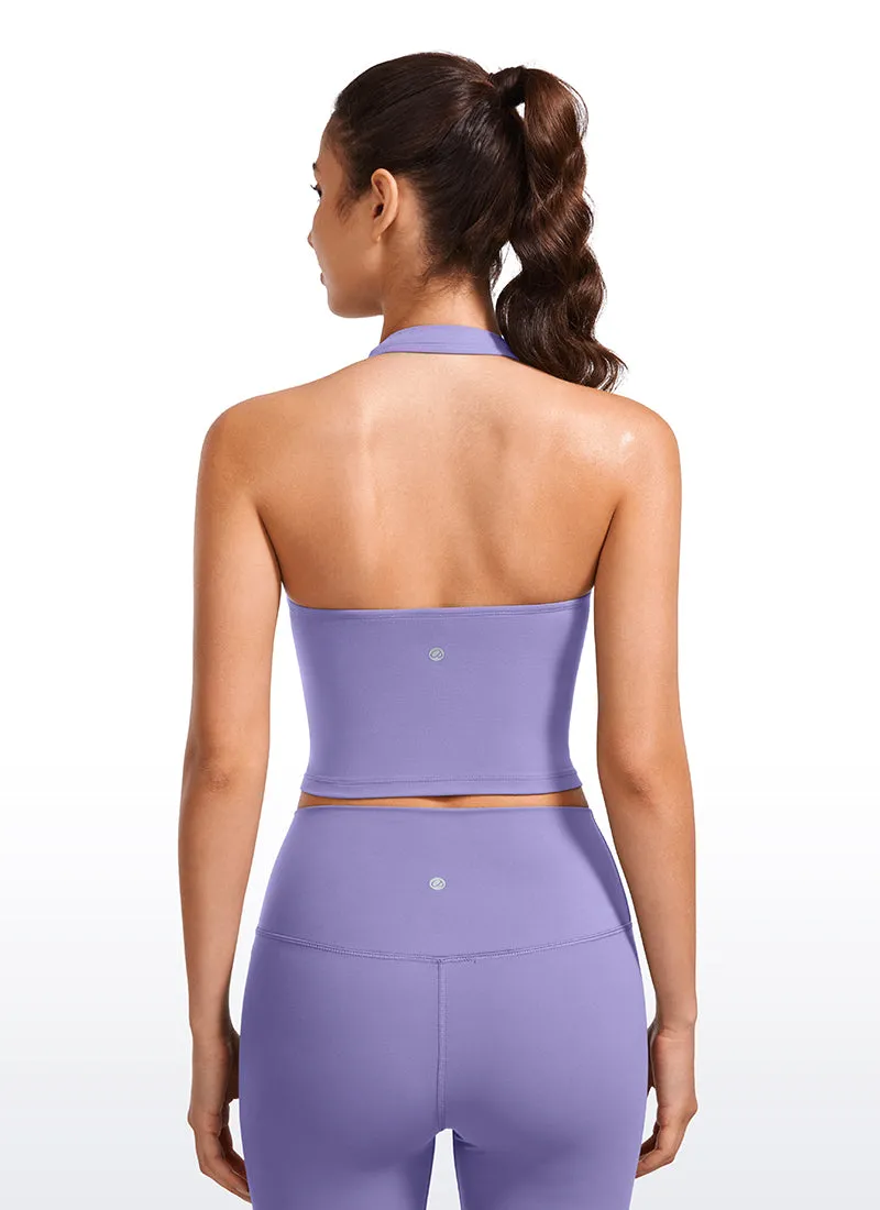 Butterluxe Built in Bra Halter Tank sold by CRZ Yoga product image thumbnail 5