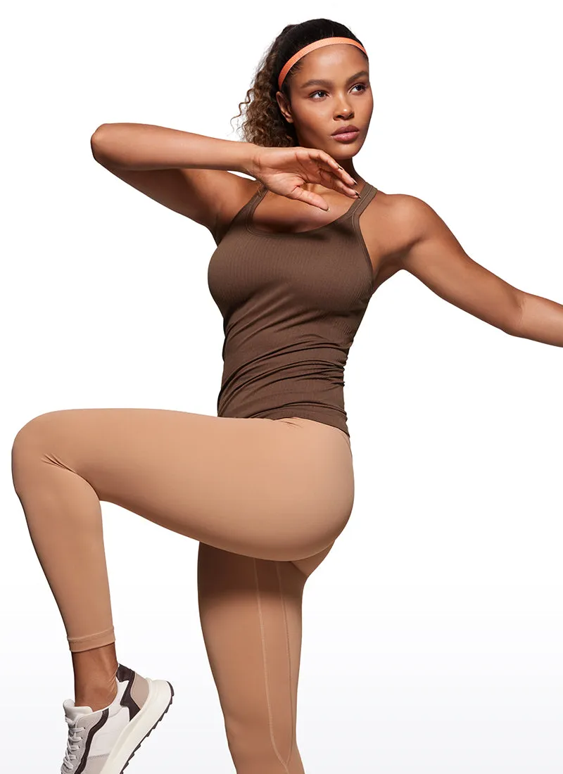 Seamless Racerback Ribbed Hip Length Tank sold by CRZ Yoga product image thumbnail 3