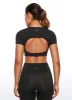 Butterluxe Open Back Cropped Short Sleeves sold by CRZ Yoga