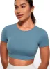 Butterluxe Open Back Cropped Short Sleeves sold by CRZ Yoga