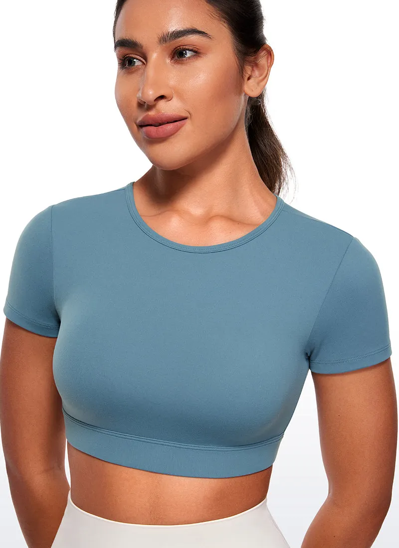 Butterluxe Open Back Cropped Short Sleeves sold by CRZ Yoga product image thumbnail 4