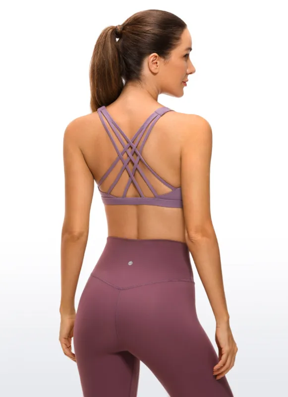 Brushed Nakedfeel Bra Criss Cross Back sold by CRZ Yoga