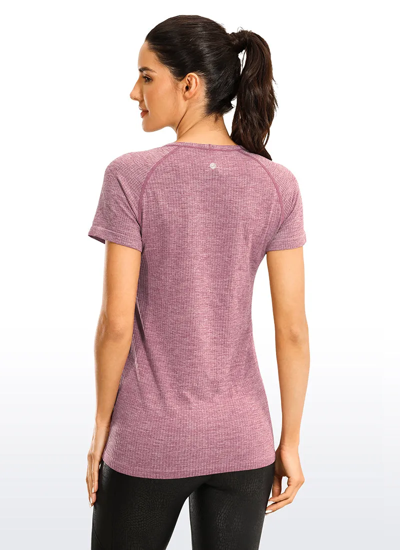 Seamless Raglan Short Sleeves sold by CRZ Yoga product image thumbnail 3