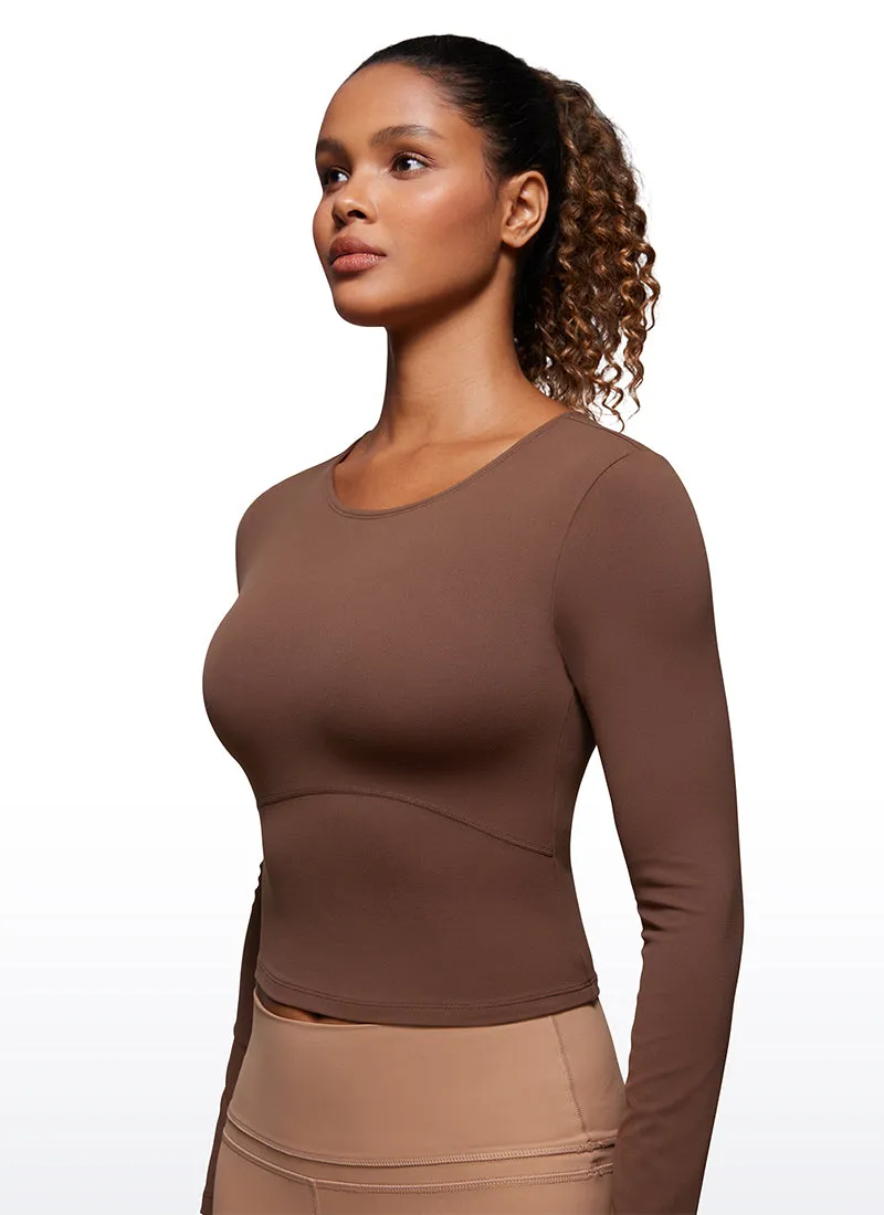 Butterluxe Front Seam Cropped Long Sleeve sold by CRZ Yoga product image thumbnail 4