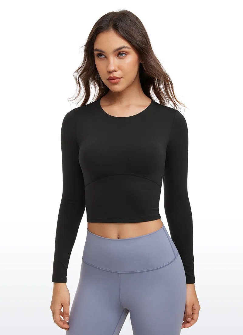 Butterluxe Front Seam Cropped Long Sleeve sold by CRZ Yoga product image thumbnail 5