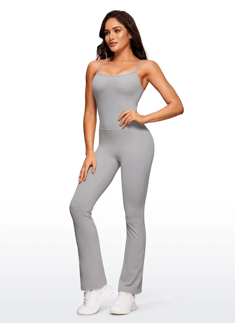 Butterluxe Flare Jumpsuits Build-in Bra Bodysuits 30'' sold by CRZ Yoga