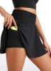 Feathery-Fit Soft High Waisted Flowy Tennis Skirt with Pockets 16'' sold by CRZ Yoga