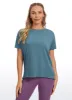 Pima Cotton Short Sleeves Boat Neck sold by CRZ Yoga