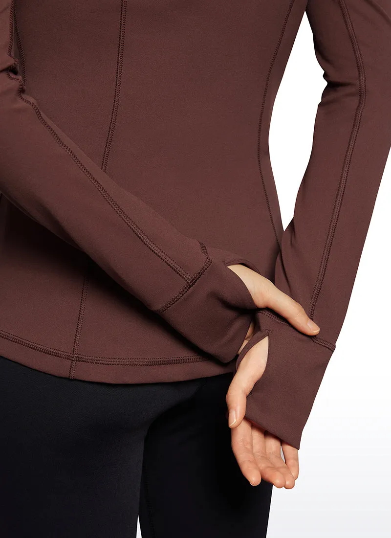 Butterluxe Zip Pocket ThumbHole Hoodie sold by CRZ Yoga product image thumbnail 3
