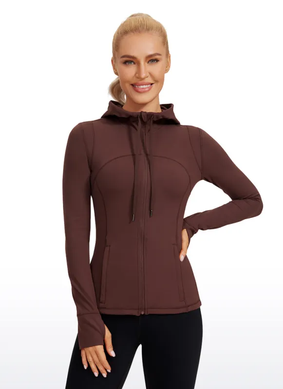 Butterluxe Zip Pocket ThumbHole Hoodie made by CRZ Yoga