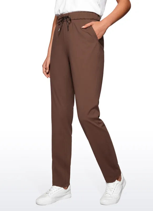 Stretch Drawstring Long Pants with Pockets 31'' sold by CRZ Yoga