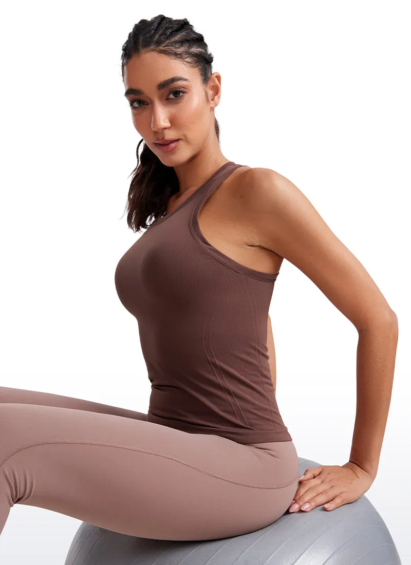 Seamless Crewneck Racerback Tank sold by CRZ Yoga product image thumbnail 4