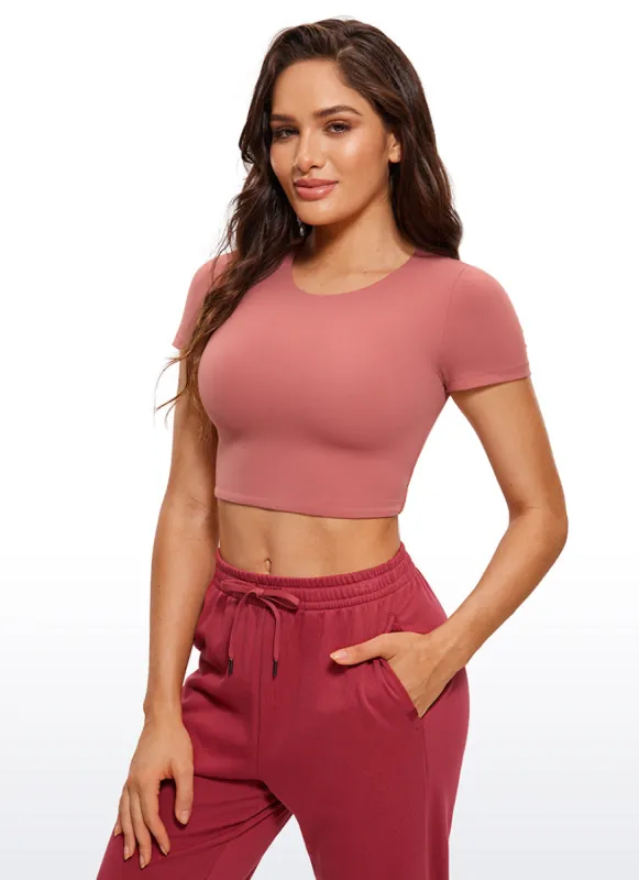 Butterluxe Double Lined Cropped Short Sleeves sold by CRZ Yoga
