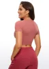 Butterluxe Double Lined Cropped Short Sleeves sold by CRZ Yoga
