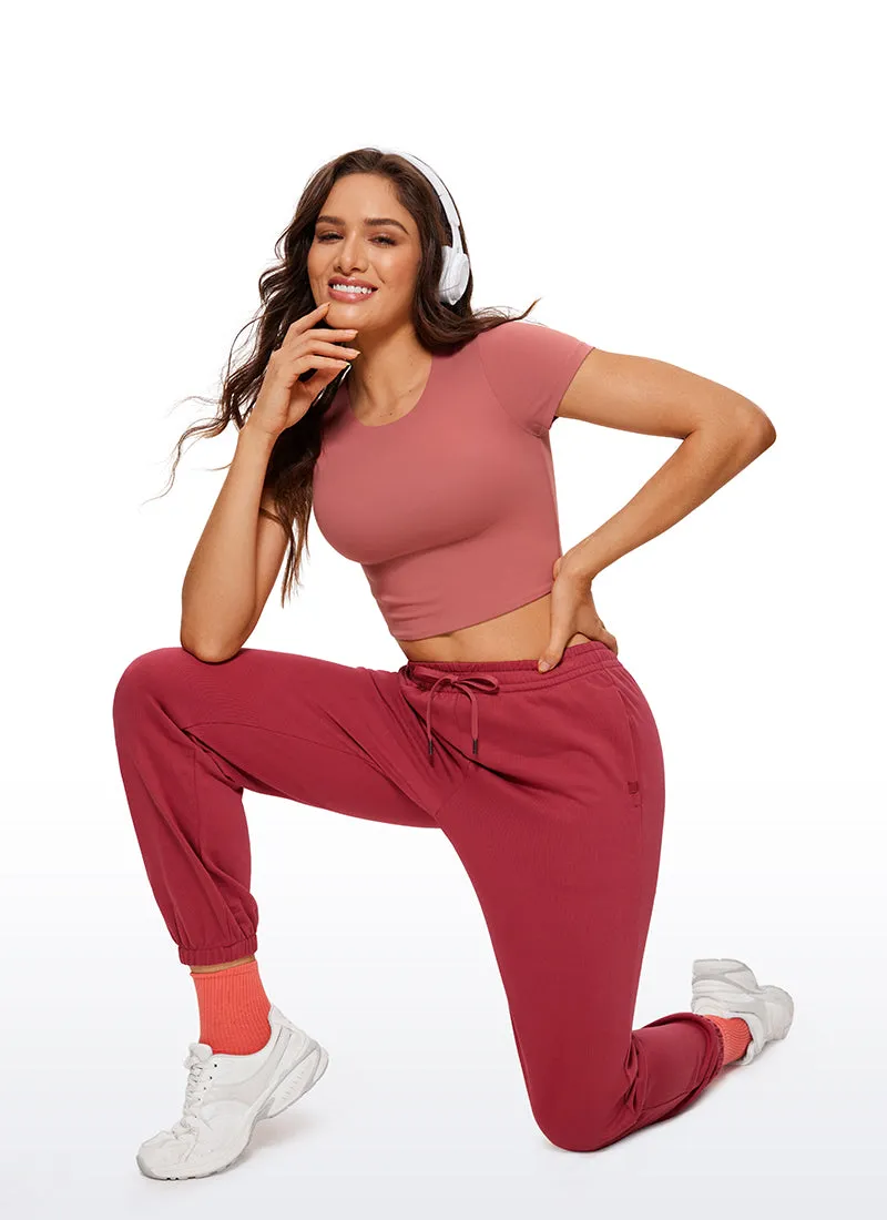 Butterluxe Double Lined Cropped Short Sleeve sold by CRZ Yoga product image thumbnail 3