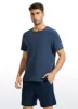Pima Cotton Short Sleeve Round Neck sold by CRZ Yoga