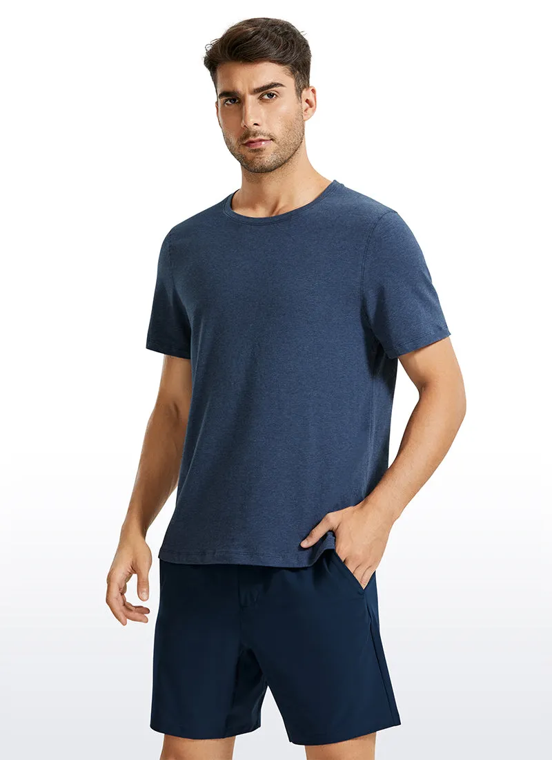 Pima Cotton Short Sleeve Round Neck sold by CRZ Yoga product image thumbnail 5