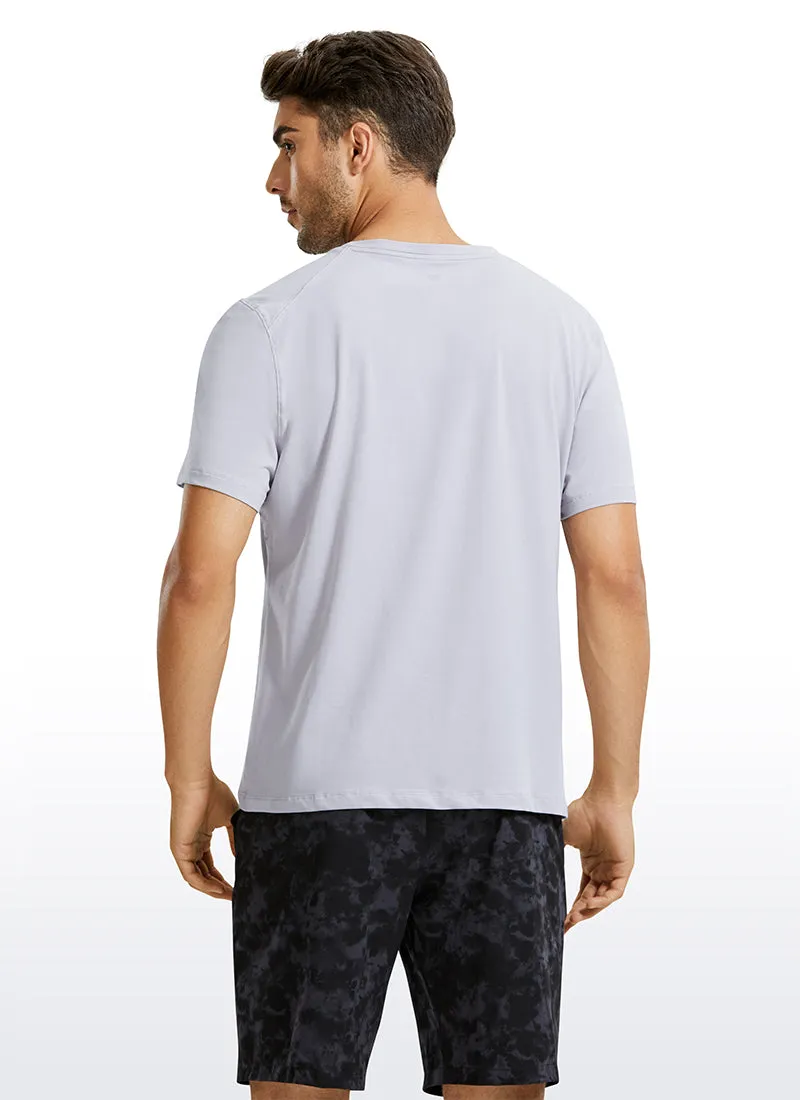 Pima Cotton Short Sleeve Round Neck sold by CRZ Yoga product image thumbnail 2