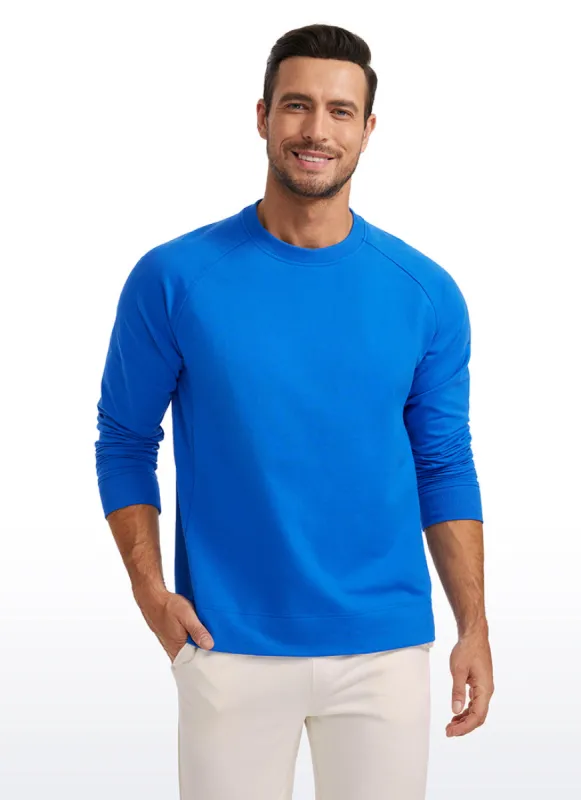 French Terry Pullover Sweatshirts with Zip Pockets made by CRZ Yoga