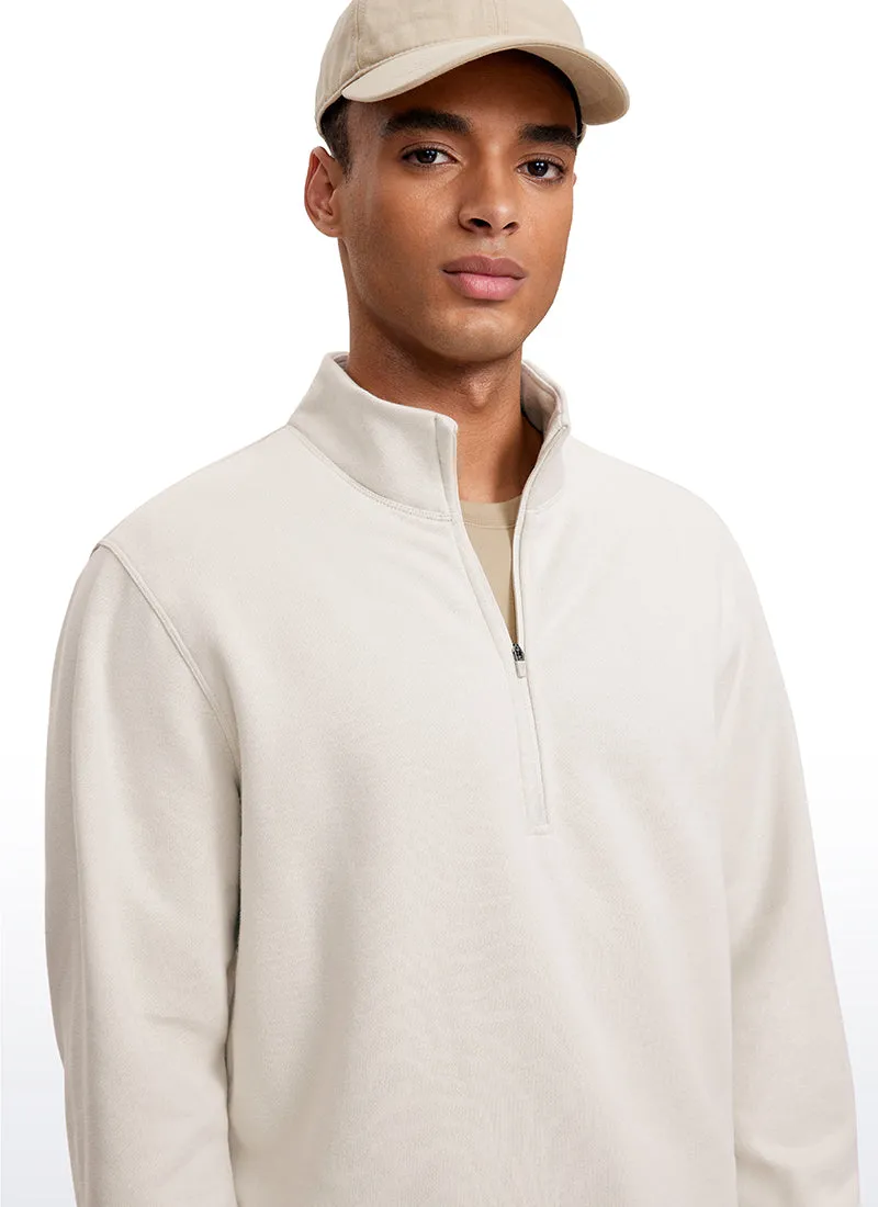 Fleece Lined Half Zip Sweatshirts Mock Neck sold by CRZ Yoga product image thumbnail 4