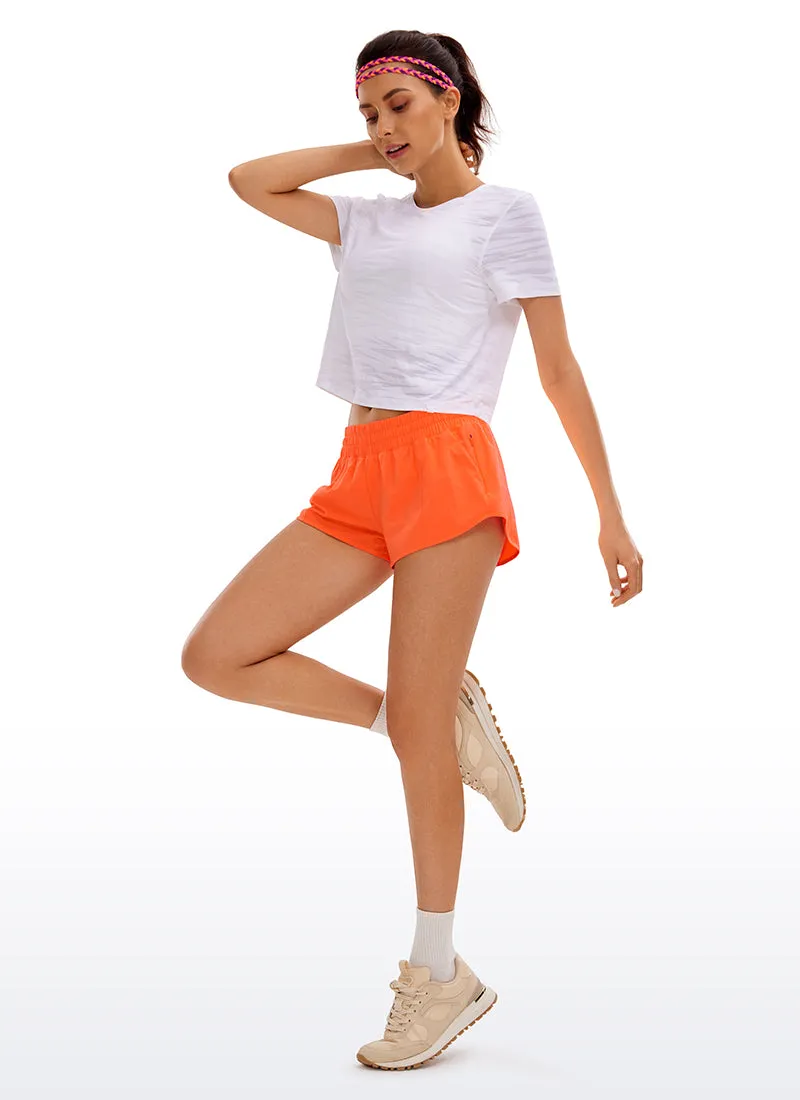 Feathery-Fit Soft Liner Zip Pocket Short 2.5'' sold by CRZ Yoga product image thumbnail 3